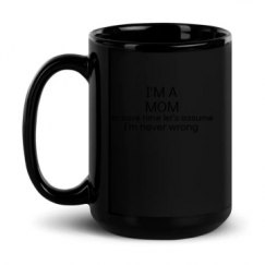 15oz Black Glossy Mug