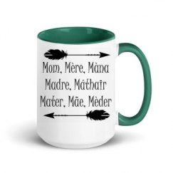 15oz Ceramic Mug with Color Inside