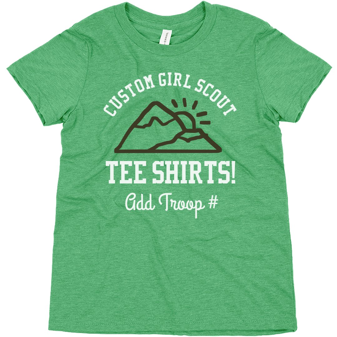 Uforenelig Kro personale Custom Girl Scout Outing Design - Youth Triblend T-Shirt | Customized Girl