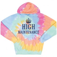 Unisex Tie-Dye Fleece Hoodie