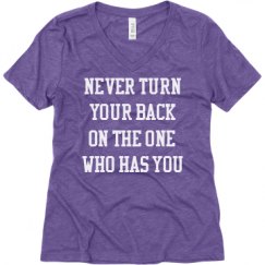 Ladies Relaxed Fit Super Soft Triblend V-Neck Tee