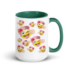 15oz Ceramic Mug with Color Inside