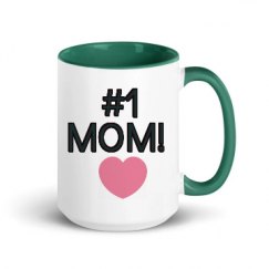 15oz Ceramic Mug with Color Inside