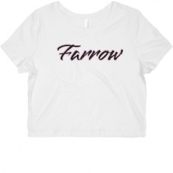 Ladies Slim Fit Crop Top Tee