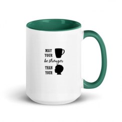 15oz Ceramic Mug with Color Inside