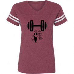 Ladies Relaxed Fit Vintage Sports Tee