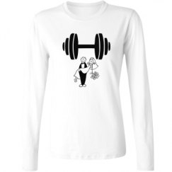 Ladies Relaxed Fit Basic Long Sleeve Tee