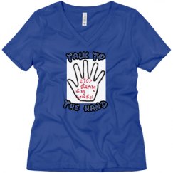 Ladies Relaxed Fit V-Neck Tee