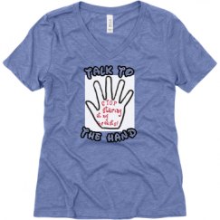 Ladies Relaxed Fit Super Soft Triblend V-Neck Tee