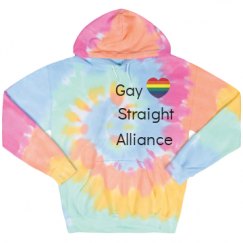 Unisex Tie-Dye Fleece Hoodie
