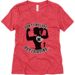 Ladies Relaxed Fit Super Soft Triblend V-Neck Tee