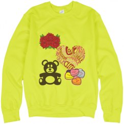 Unisex Neon Crewneck Sweatshirt