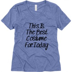 Ladies Relaxed Fit Super Soft Triblend V-Neck Tee