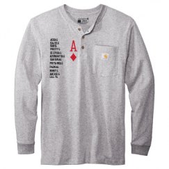Unisex Carhartt Long Sleeve Henley Tee 