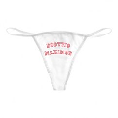 Basic White Thong Underwear