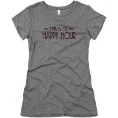 Ladies Slim Fit Super Soft Triblend Tee