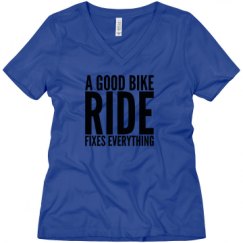 Ladies Relaxed Fit V-Neck Tee