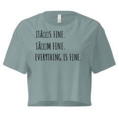 Ladies Festival Cali Crop Top Tee