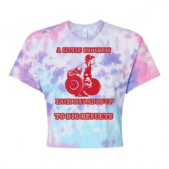 Women's Tie Dye Crop Top Tee