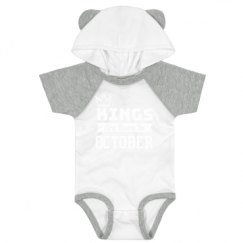 Infant Hooded Raglan Bodysuit with Ears