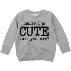 Toddler Crewneck Basic Promo Sweatshirt