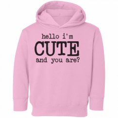 Toddler Hooded Sweatshirt