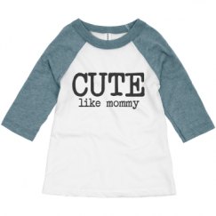 Toddler 3/4 Sleeve Raglan Tee