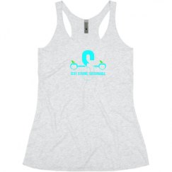 Ladies Slim Fit Super Soft Racerback Triblend Tank