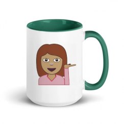 15oz Ceramic Mug with Color Inside