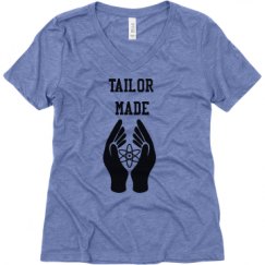 Ladies Relaxed Fit Super Soft Triblend V-Neck Tee