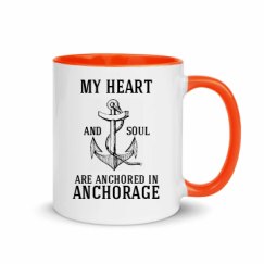 11oz Ceramic Mug with Color Inside