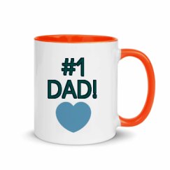 11oz Ceramic Mug with Color Inside