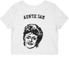 Ladies Slim Fit Crop Top Tee