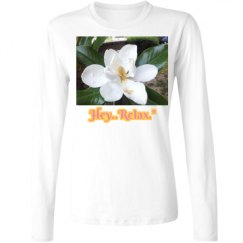 Ladies Relaxed Fit Basic Long Sleeve Tee