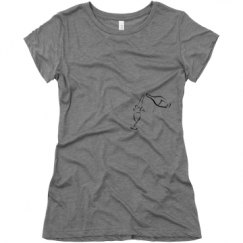 Ladies Slim Fit Super Soft Triblend Tee