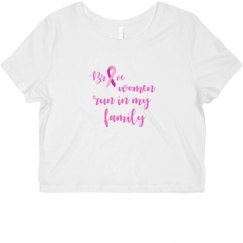 Ladies Slim Fit Crop Top Tee