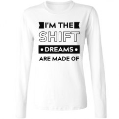 Ladies Relaxed Fit Basic Long Sleeve Tee