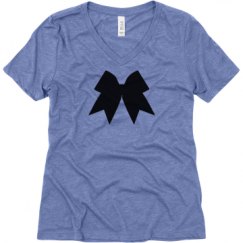 Ladies Relaxed Fit Super Soft Triblend V-Neck Tee