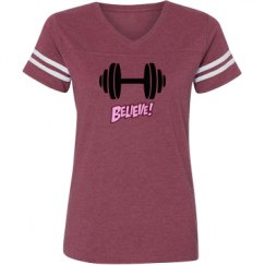 Ladies Relaxed Fit Vintage Sports Tee