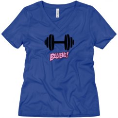 Ladies Relaxed Fit V-Neck Tee