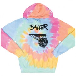 Unisex Tie-Dye Fleece Hoodie