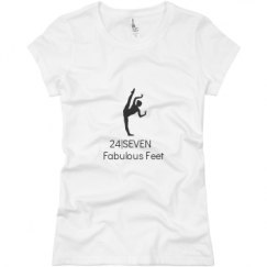 Ladies Slim Fit Basic Promo Jersey Tee