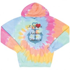 Unisex Tie-Dye Fleece Hoodie