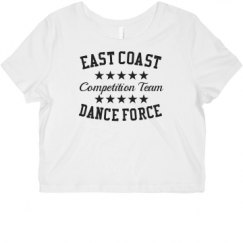 Ladies Slim Fit Crop Top Tee