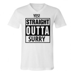 Unisex V-Neck Jersey Tee