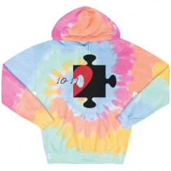 Unisex Tie-Dye Fleece Hoodie