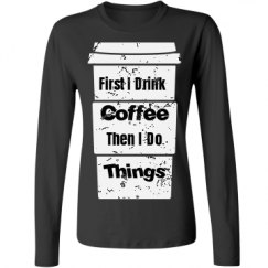 Ladies Relaxed Fit Basic Long Sleeve Tee