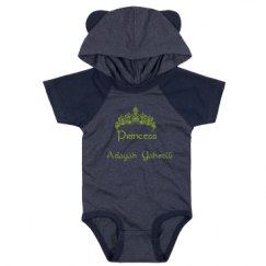 Infant Hooded Raglan Bodysuit with Ears