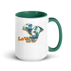 15oz Ceramic Mug with Color Inside