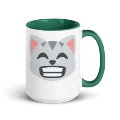 15oz Ceramic Mug with Color Inside